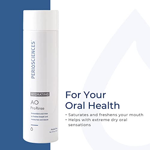 PerioSciences AO ProRinse Hydrating Mouthwash - 10oz Alcohol-Free Natural Mint Flavor