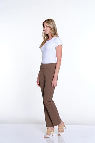 SLIM-SATION Women's Wide Band Pull Over Stove Pipe Leg Pant with Real Front Pockets3