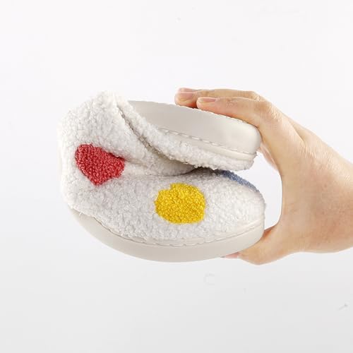 Image of LNERIP Animal Slippers Fruit Slippers Plant Slippers Various Cartoon Patterns Fluffy Soft Memory Foam Retro Indoor Outdoor Home Couple Shoes