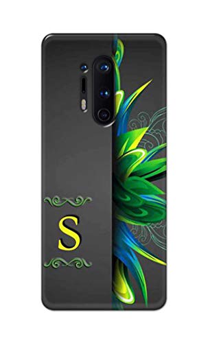Image of Name II Initial II Letter Alphabet S Hard Back Case Cover for OnePlus 8 Pro Back Cover -(J5) VNS2222