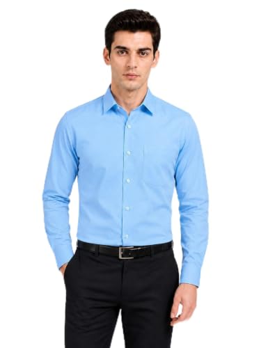 Image of Appel Touch Men's Cotton Blend Formal Shirt Full Sleeves