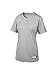 Mizuno Aerolite 2-Button Fastpitch Softball Jersey, Grey, Medium