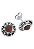 Ohrstecker 925 Sterling Silber mit Karneol