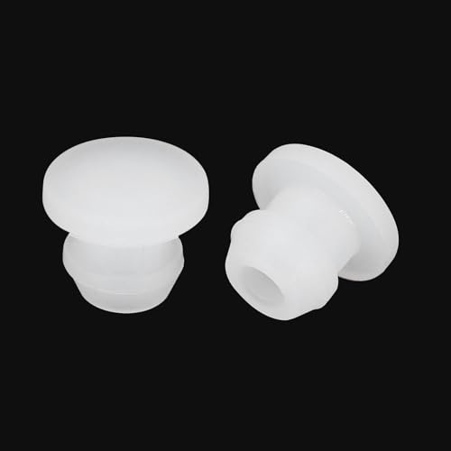 Image of MECCANIXITY Silicone Snap in Locking Hole Plugs Rubber Panel Seal Cover Flush Type Panel Round for Kitchen Rubber Bulkheads Waterproof Sealing Plugs 5.5mm /0.22 Inch Dia Transparent,Pack of 30