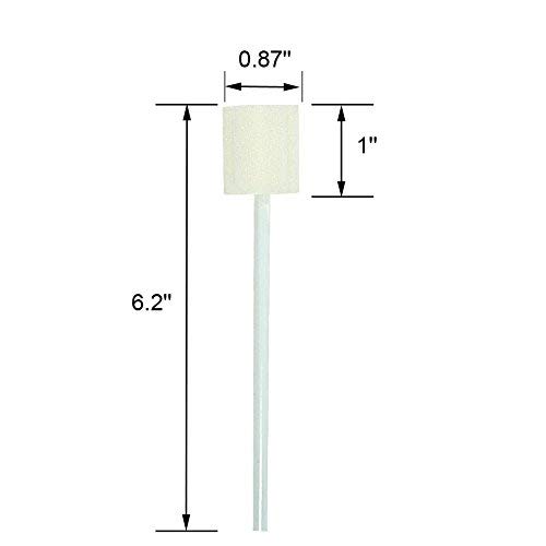 Miniatura 2 de Hisopos orales desechables, sin tratar y sin sabor, esponja de limpieza oral, cepillos de dientes, color blanco, 100 unidades