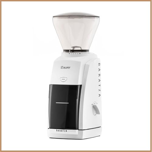Baratza - Moulin à café Encore 230V - Moulin électrique - 40 Réglages de Mouture Individuels, Broyeur Cafe Grain, Accessoires pour Barista - Blanc