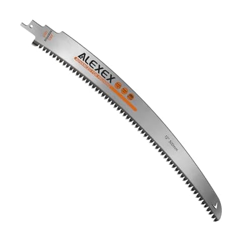 Japanese Teeth Reciprocating Saw Blades 15 Inch, Curved Edge Wood Pruning Saw Blades 6TPI for Tree Trimming, Wood Cutting, Cr-V Sabre Sawzall Blades Better Wear Resistance for Wood Cutting 1 Pack Cover