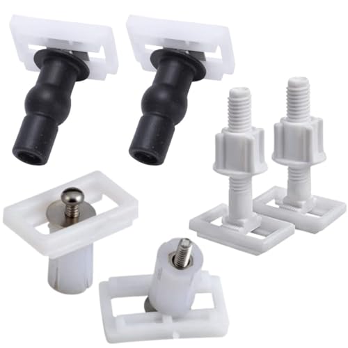 DEEGAA MART Rectangular Toilet Seat Hinge Bolt Screws Universal Plastic Fixing Hinge with Nut and Washer Toilet Seat Hinge Replacement, 1 Bottom Mount Screw, 2 Top Mount Screw (40) (B0CVNJ9Q8G) Amazon Price History, Amazon Price Tracker