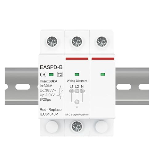 Parasurtenseur SPD AC 385V 4P triphasé 20KA à 40KA pour tableau