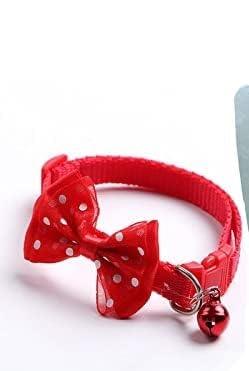 Cat & Dog Collars Color Full with Bell and Bow, Kitten and Small Dogs Soft Adjustable Collar Safe-Solid and Protection for Cats and Puppies, Cute Kitty Neckband with Bow Design (Red) (B0CL4LH6GF) Amazon Price History, Amazon Price Tracker