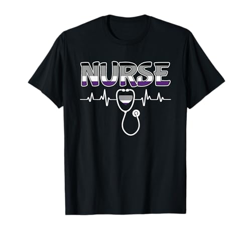Nurse LGBT-Q Asexual Ace Pride Flag Registered Nursing RN T-Shirt