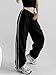 Aopwsrlyi Women/Teen Girls Baggy Sweatpants Low Rise Wide Leg Cargo Pants Y2K Harajuku Track Pants Streetwear (XL,Black)
