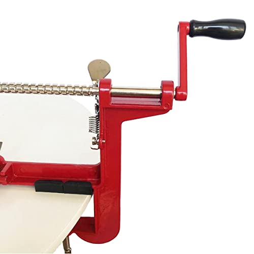 Apple Peeler And Corer Clamp Base Apple Peeler Slicer Corer For Potato Pear Peeling Stainless Steel Blade (Red) #TOP5