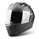 VINZ Kennet Integralhelm mit Sonnenblende | Motorrad Helm Vollvisierhelm Mopedhelm ECE 22.06 | Motorradhelm Full-Face Helme | für Damen & Herren | In Gr. XS-XXL - Matt Schwarz