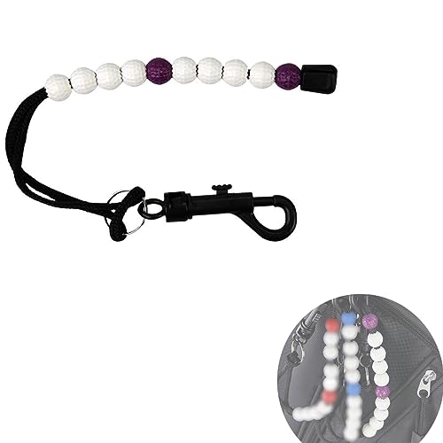 zalati Golf Scorers Stroke Bead Score Counter Counting Bracelet with Clip for Golf Outdoor Sports