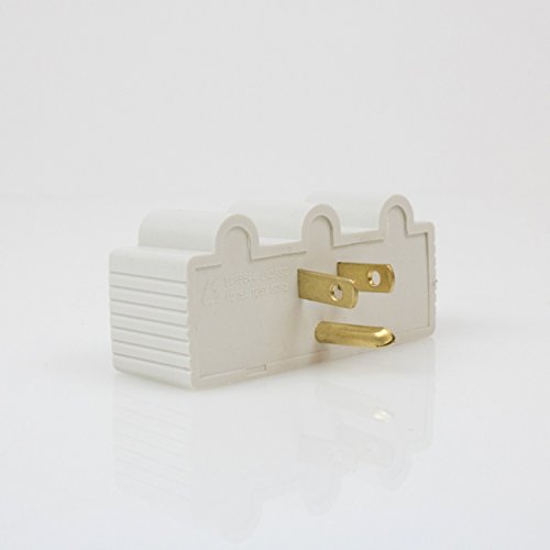 Axis 45090 3-Outlet Grounded Wall Adapter, White #TOP4