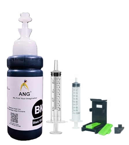 Image of ANG All-in-one Printer Refill Compatible for h.p 680, 678, 802, 803, 805, 901, 818, 21, 22, 27, 28, 46, 56, 57, 680, 685 (100g Ink 1 Suction Tools 1 Syringe)