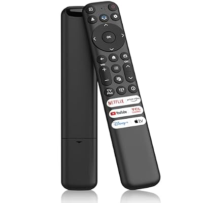 Replacement for TCL Google TV Remote Control, RC813 Compatible with TCL QM8 / QM7 / S5 / S4 / S3 / Q7 / Q6 / Q5 4K UHD HDR LED QLED QD-Mini LED Full-HD Smart TVs (No Voice Function)
