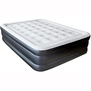 Twin Air Mattress Inflatable Airbed with Built in Pump Luxury High Elevated Blow up Bed Raised Height for Home Camping Travel, ANERJI-0310