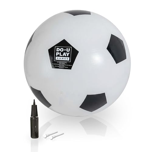 DO-U-Play Games Jumbo Soccer Ball, 30” Diameter, Superior Rubber Durable Heavy-Duty Material