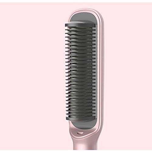 Peine alisador y rizador de cabello con tecnología iónica, cerámico, uso dual, ideal para viajes miniatura 5