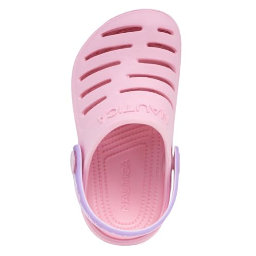 Image of Nautica Kids Clog Sandals - Slip-On Lightweight Water Shoes with Adjustable Heel Strap - Comfortable EVA Slip-Resistant Clogs for Boys & Girls - Toddler & Youth Sizes