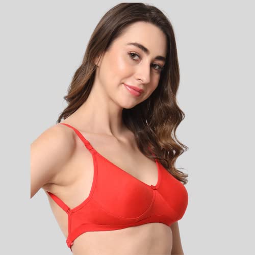 Image of Be-Wild Full Coverage Non Padded Backless Transparent Strap Bra for Women and Girls /Ladies /Black /Cotton /Casual /t-Shirts /Everyday /Regular /Bras