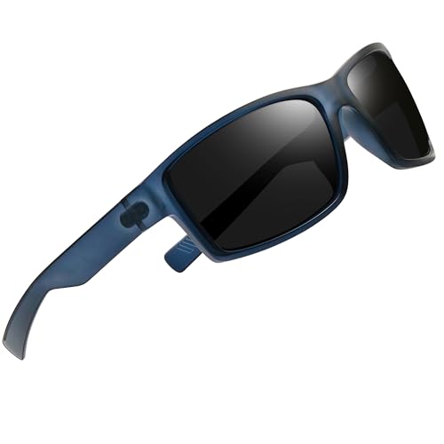 Image of Joopin Rectangle Sports Sunglasses Polarized UV Protection Shades for Men | Wrap Around Sun Glasses, Trendy Plastic Frame, TAC Lens, Safety, Driving, Running, Fishing, Cycling, Hiking