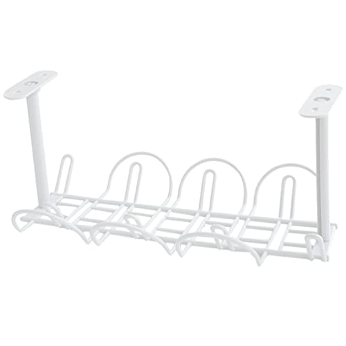 Alipis Bandeja Portacables De Escritorio Organizador De Cables De Mesa Estante De Almacenamiento De Alambre Eléctrico Bandeja Portacables De Alambre Cajón Oficina Linea Metalica