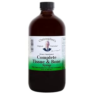 Christopher’s Original Formulas Complete Tissue and Bone Syrup – Traditional Herbal Blend to Support Bones, Tissue & Cartilage, Liquid Botanical Formula, 16 oz