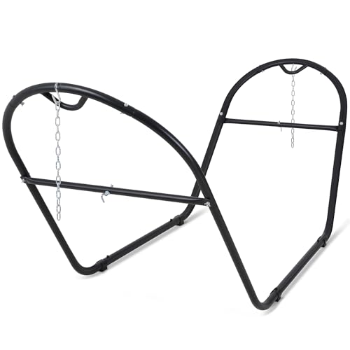 SUNCREAT Universal Steel Outdoor Hammock Stand Only, Heavy Duty, Weather-Resistant