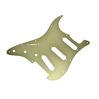 Dopro Northwest Guitars Pickguard en aluminium anodisé moderne pour Stratocaster Doré 11 trous - Les Beatles, Paul McCartney, John Lennon, RIngo Starr, George Harrison Dopro Northwest Guitars Pickguard en aluminium anodisé moderne pour Stratocaster Doré 11 trous – Image 4