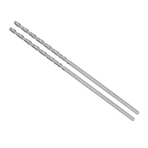CoCud Solid Hartmetall Bohreinsätze 1.2mm Durchmesser Links Hand YG6X (C3/K10) Tungsten Hartmetall Gerade Schaft Drehung Bohreinsätze - (Anwendungen: für Edelstahl Legierung) 2Stk
