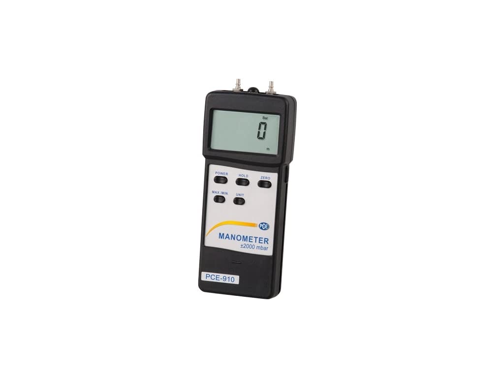 Differential Pressure Meter PCE-910 Measures Differential Pressure from ± 1 to 2000 mbar from PCE Instruments
