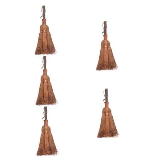 FOMIYES 5pcs Palm Fiber Dust Brush Set