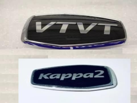 MVKS CAR Badge Emblem Monogram Logo Decal Wrap Sticker 3D Symbol Graphic Kit Compatible withI-10 v-tvt kappa2