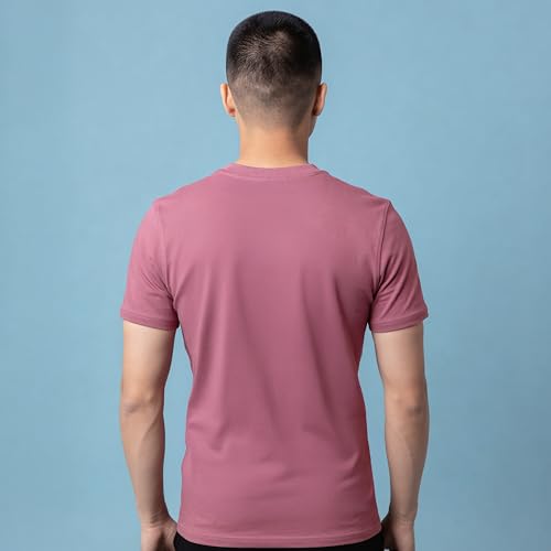 Image of Clans & Hans Men's Super Combed Cotton T Shirt, Regular Fit Round Neck Tshirt, Half Sleeves, Plain T-Shirt for Men