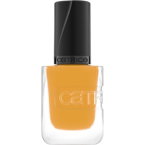 Catrice Gel Affair Nail Lacquer, Nail Polish, No. 045, Yellow, Long-Lasting, Easy to Remove, Glossy, Vegan, No Microplastic Particles, No Preservatives, No Perfume, Pack of 10.5 ml