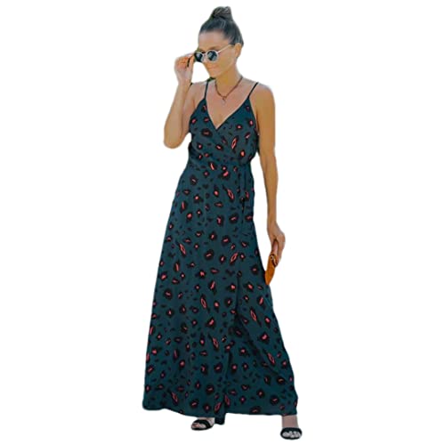 Robe longue d'été bohème fleurie col V taille S EN8
