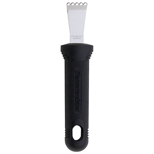 Messermeister Pro-Touch Citrus Zester Stainless Steel Kitchen Tool, Black