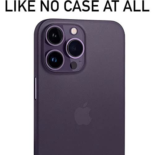 Image of ExpressB Back Cover for iPhone 15 Pro | Minimal Protect | Ultra Thin Anti Scratch Matte Finish Case for iPhone 15 Pro (Purple)