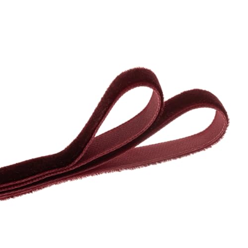 Image of QIANF Vintage Burgundy Velvet Ribbon, 5 /8 Inch X 25Yd