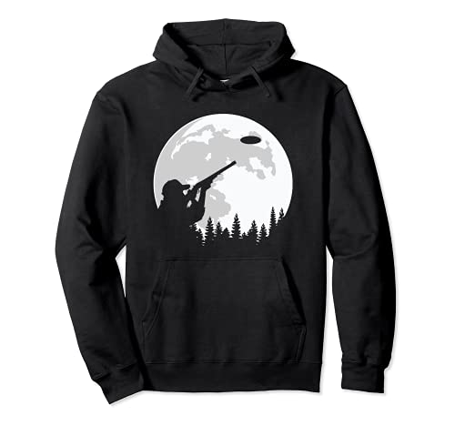 Clay pigeon shooting moon shooting sport shooter gift Sweat à Capuche