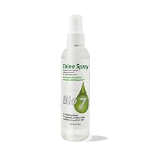 BIO7 SHINE SPRAY W/ BIOACTIVE BIOTIN, COLLAGEN, KERATIN + TEA TREE/GINGER-MINT 6 Fl Oz Leave Natural Hair, Wigs, and Weaves with a Glossy Shine, Restore Hair Growth, No Weighting Down, Non-Grease, Soothe Scalp, Hydrate Dry and Itchy Hair By Natures