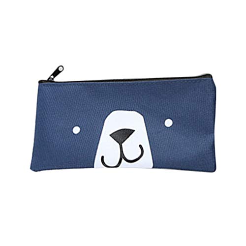 KinshopS Stationery Cartoon Simple Canvas Pencil Case