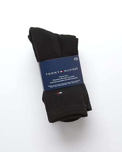 Tommy Hilfiger Womens Crew Socks - 4 Pack Moisture Wicking Breathable Athletic Casual Crew Socks for Women (Sizes 4-10)3