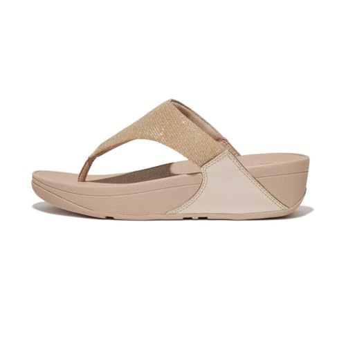 Image of FitFlop Women's LULU Suede Toe-Post Sandals | Lightweight Summer Walking Sandals with Cushioned Comfort, Arch Support & Grip