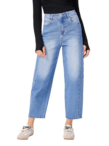 CIDER Women's Barrel Jeans High Waisted Baggy Jeans Y2K Boyfriend Jean Vintage Loose Fit Pants Trendy4
