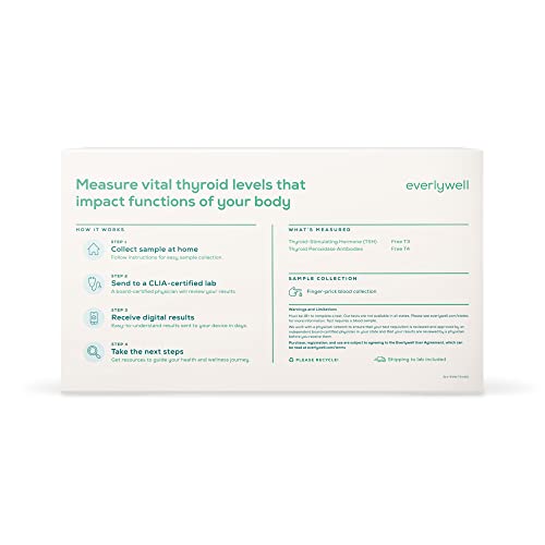 Everlywell Thyroid Test - At-Home Collection Kit - Accurate Results From A Clia-Certified Lab Within Days -Ages 18+ #TOP4