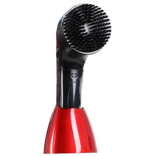 PVGYUJFD Máquinas limpiabotas. Limpiador de Cuero, máquina pulidora Mano for Zapatos, Cuidado Botas, Cera, pulidor Esponja Brillante eléctrico(Red)